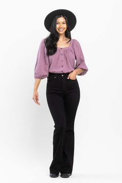 High - Waisted Tummy Control Flare - Lush Lemon - Women&