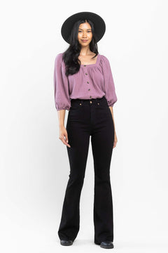 High - Waisted Tummy Control Flare - Lush Lemon - Women&