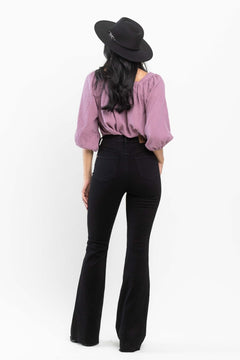 High - Waisted Tummy Control Flare - Lush Lemon - Women&