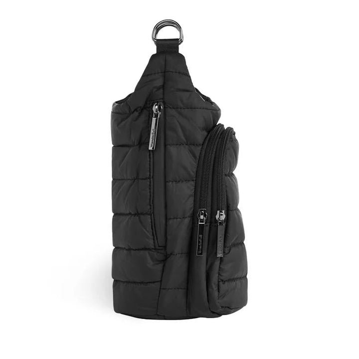 HydroBag® HANDLE™ – Black Matte W/Vegan Leather Trimmed Strap - Lush Lemon - Women's Accessories - WanderFull - 850065653273