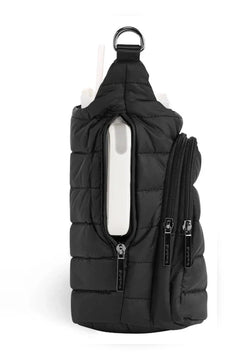 HydroBag® HANDLE™ – Black Matte W/Vegan Leather Trimmed Strap - Lush Lemon - Women&