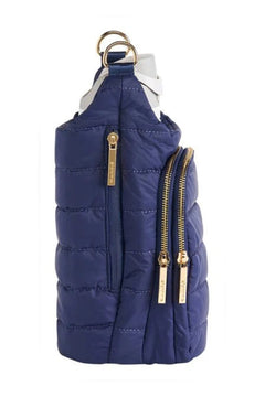 HydroBag® HANDLE™ - Navy Matte W/Solid Vegan Leather Strap - Lush Lemon - Women&