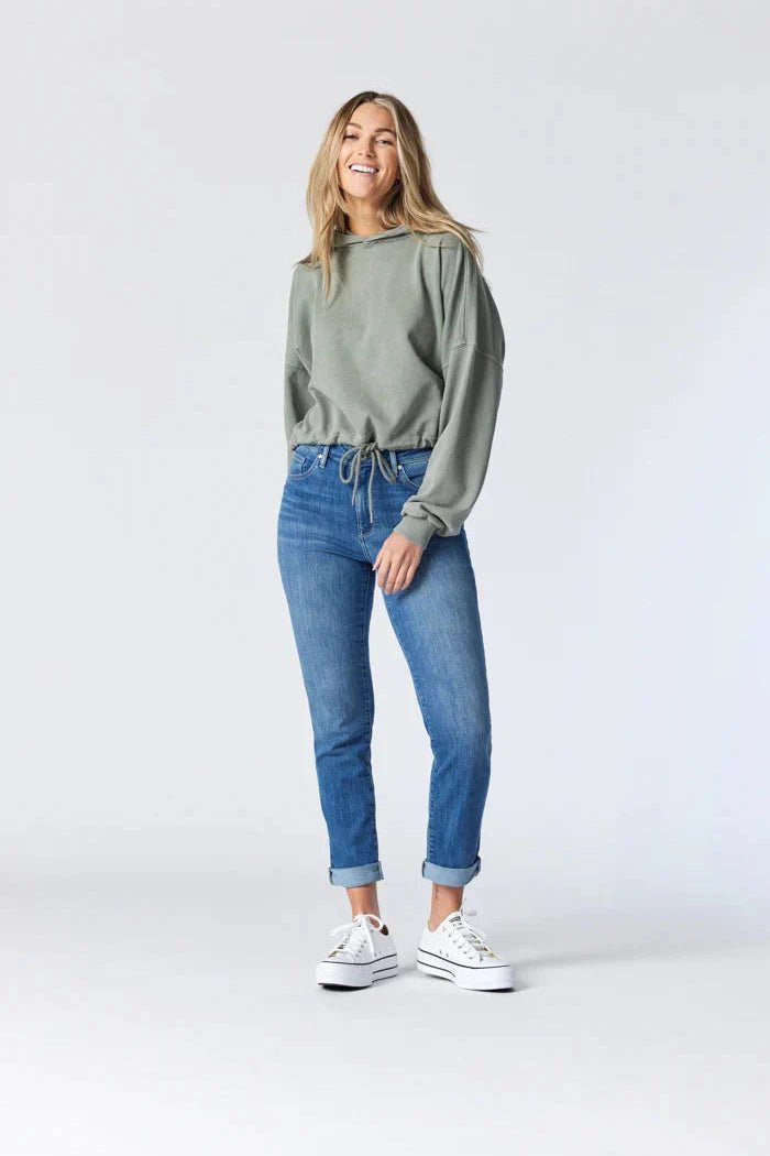 Kathleen Slim Boyfriend Jeans - Lush Lemon - Women's Clothing - Mavi - 10869