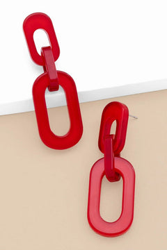 Kelsey Resin Cable Earring - Lush Lemon - Women&