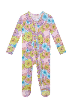 Kourtney Footie Ruffled - Lush Lemon - Children&