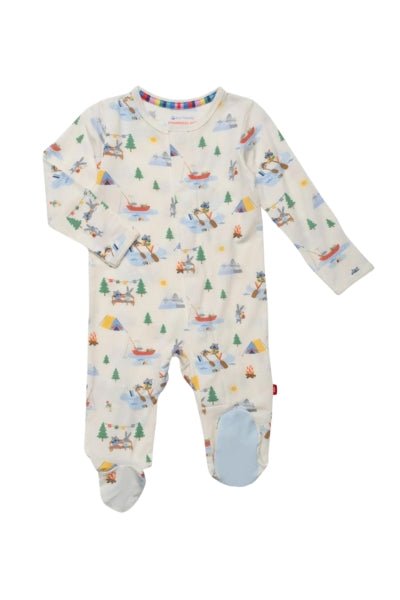 Lake You A Lot Magnetic Footie - Lush Lemon - Children's Clothing - Magnetic Me - 840318776866