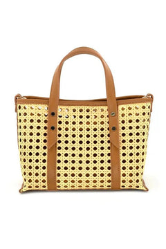 Lara Woven Tote Bag - Lush Lemon - Women&