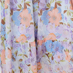 Layla Long Tiered Dress Lavender - Lush Lemon - Women&