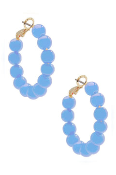 Leila Glass Bead Earring - Lush Lemon - Women&