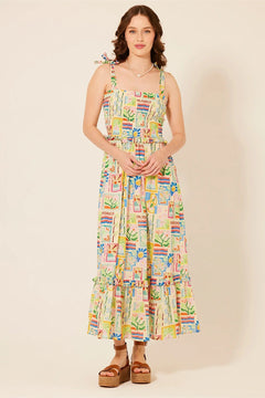Linda Flora Dress - Lush Lemon - Women&