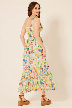Linda Flora Dress - Lush Lemon - Women&