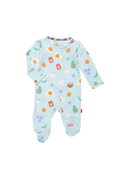 Love You Brunch Magnetic Footie - Lush Lemon - Children&