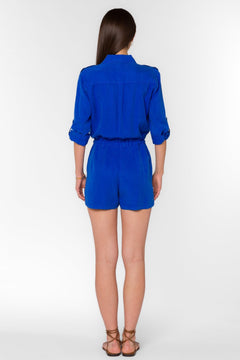 Luba Tencel Utility Romper - Lush Lemon - Women&