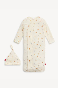 Lullaby Lane Cozy Gown + Hat - Lush Lemon - Children&
