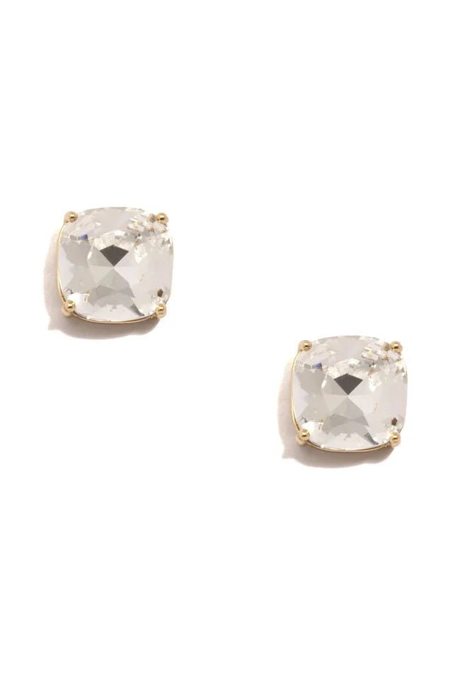 Luna Crystal Stud Earring - Lush Lemon - Women's Accessories - Zenzii - 53117261399261
