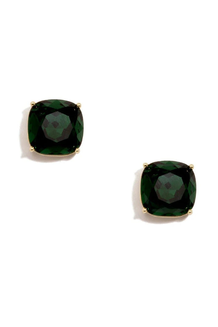 Luna Crystal Stud Earring - Lush Lemon - Women's Accessories - Zenzii - 53117261432029