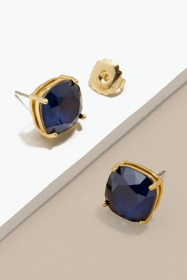 Luna Crystal Stud Earring - Lush Lemon - Women's Accessories - Zenzii - 53117261863101