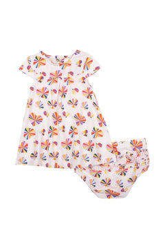 Magnetic Ruffle Dress Groove Heart - Lush Lemon - Children&