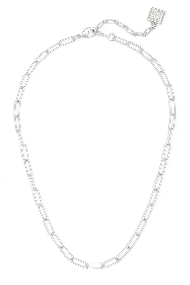 Margot Paperclip Link Long Necklace - Lush Lemon - Women's Accessories - Zenzii - 66275691296349