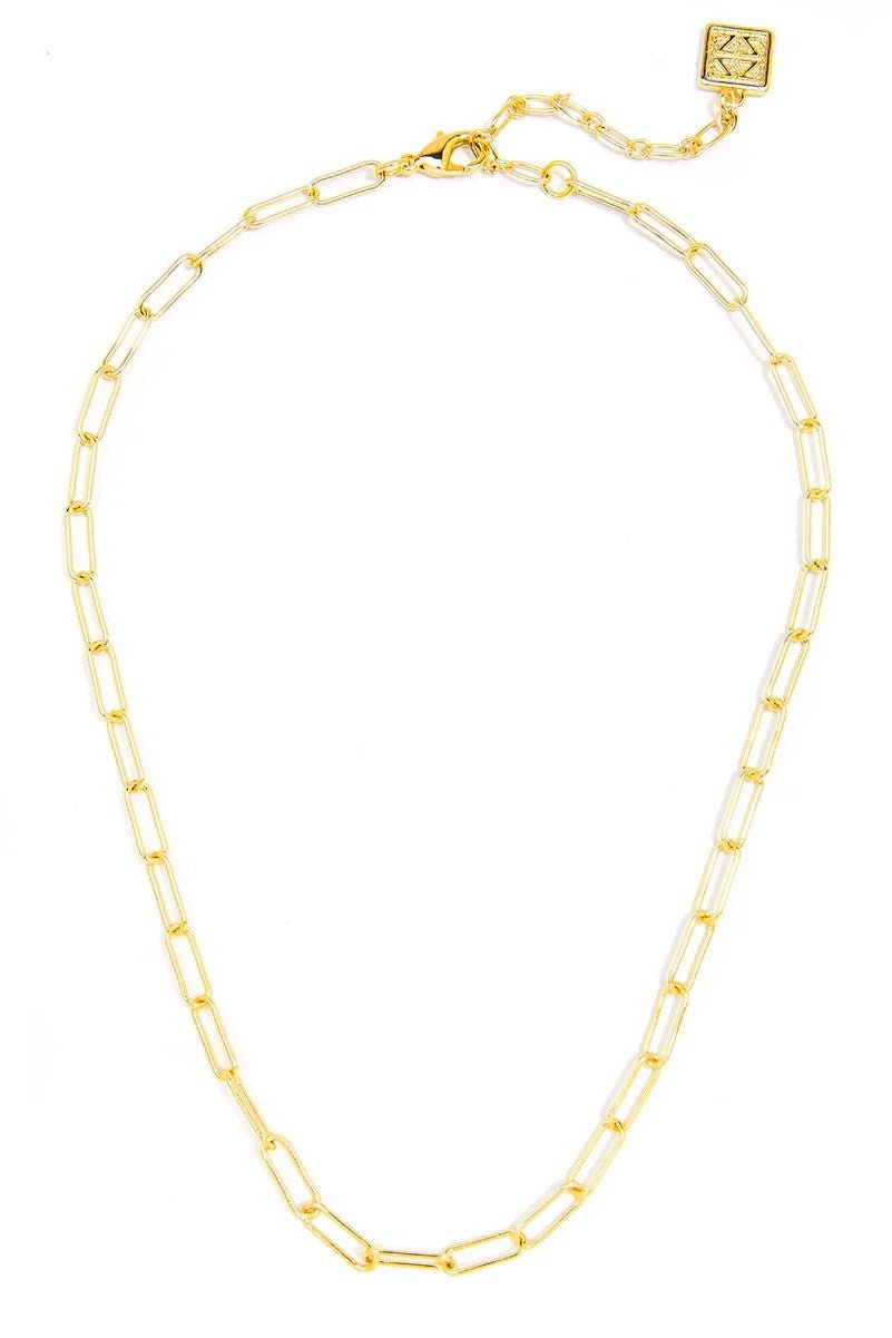 Margot Paperclip Link Long Necklace - Lush Lemon - Women's Accessories - Zenzii - 66275691296349