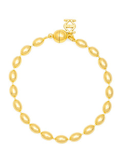Metal Beaded Magnetic Bracelet - Lush Lemon - Women&
