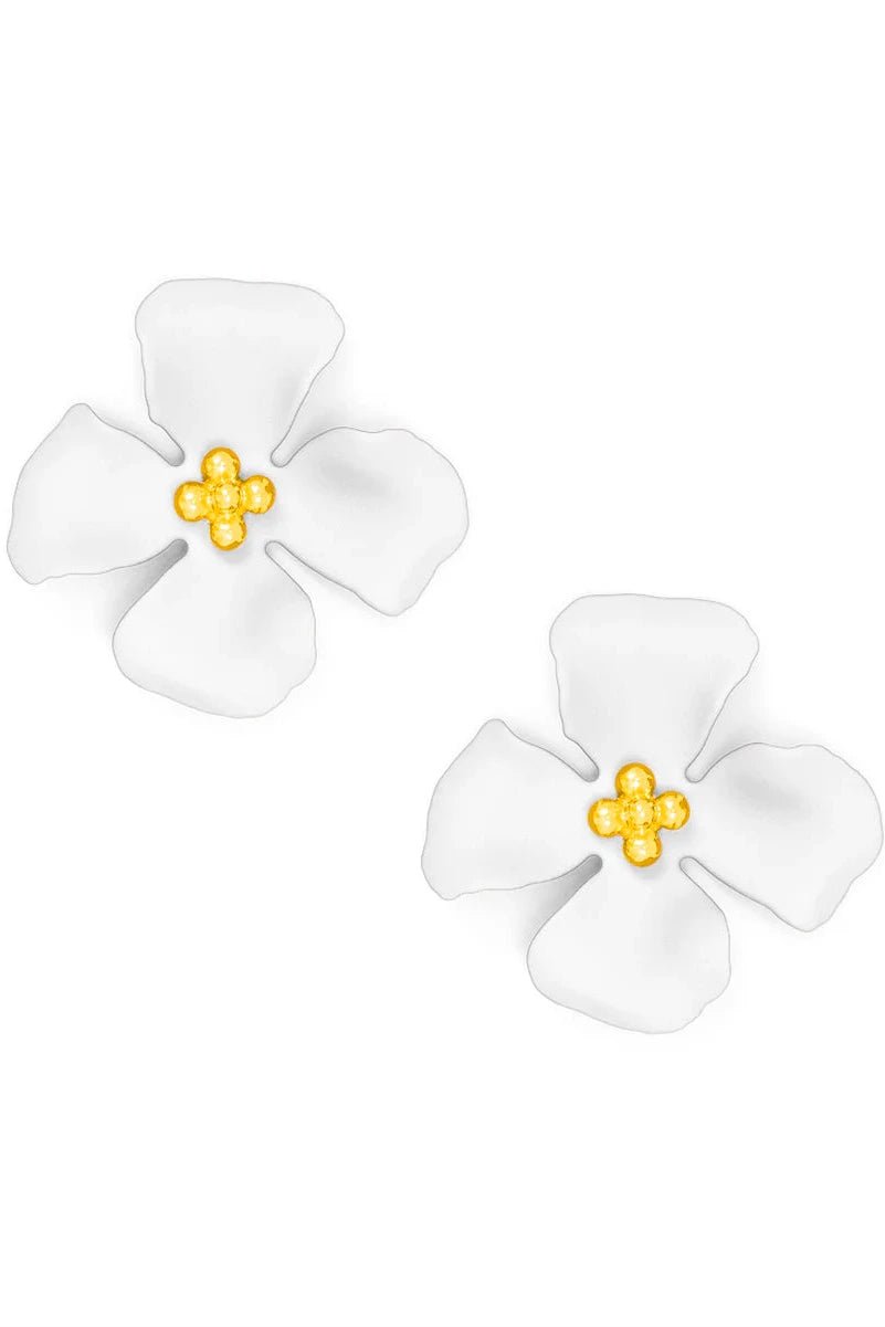 Mildred Flower Earring - Lush Lemon - Women's Accessories - Zenzii - 54838341475933