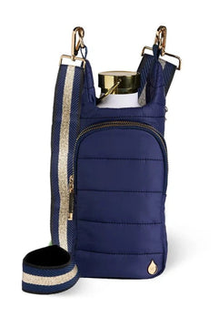 Navy Blue Matte HydroBag® W/Navy/Gold Strap - Lush Lemon - Women&
