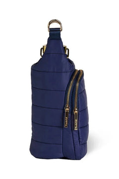 Navy Blue Matte HydroBag® W/Navy/Gold Strap - Lush Lemon - Women&
