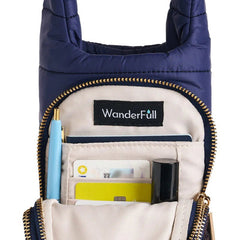 Navy Blue Matte HydroBag® W/Navy/Gold Strap - Lush Lemon - Women&