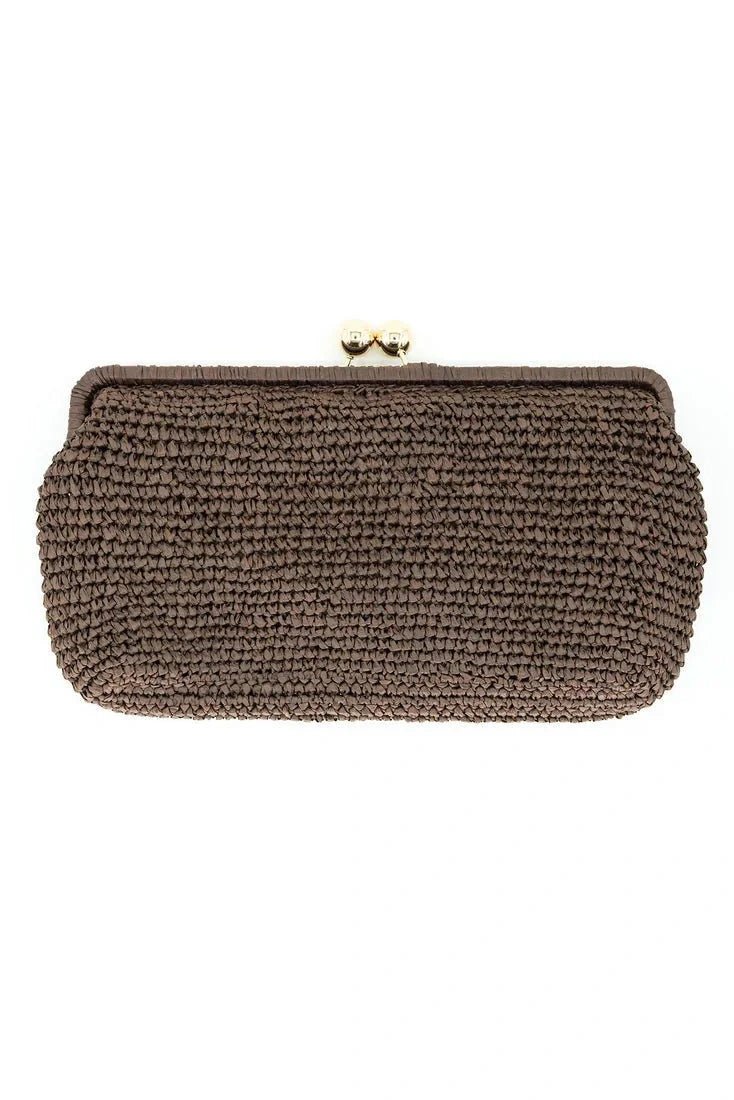 Nonna Straw Clutch - Lush Lemon - Women's Accessories - BC Bags - 2869CHO