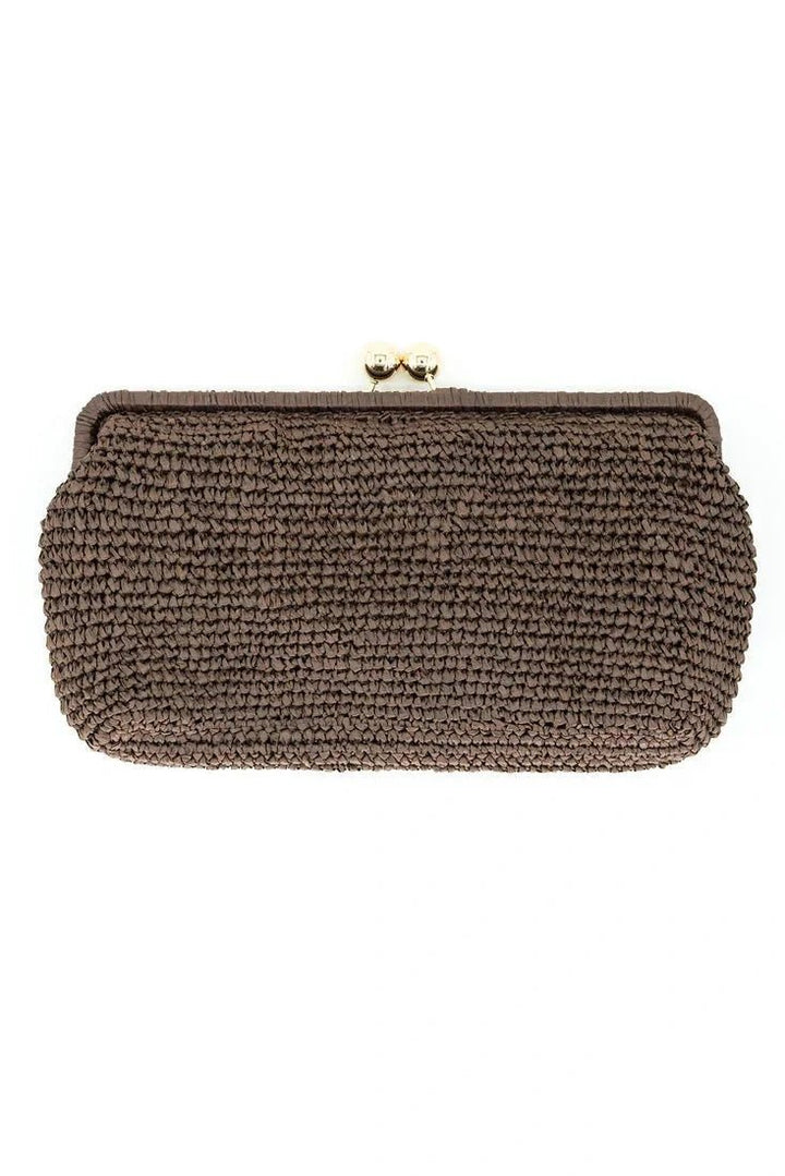 Nonna Straw Clutch - Lush Lemon - Women's Accessories - BC Bags - 2869CHO
