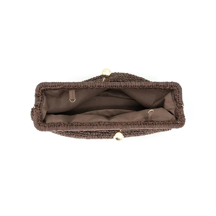 Nonna Straw Clutch - Lush Lemon - Women's Accessories - BC Bags - 2869CHO