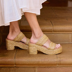 Ocean Ave Platform Sandal - Lush Lemon - Women&