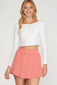 Pearl Knit Skort &amp; Top Set - Lush Lemon - Women&
