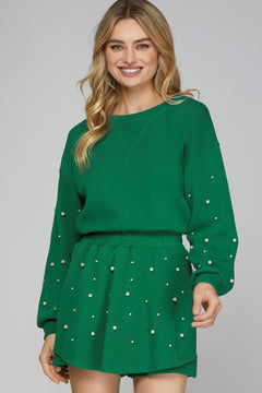 Pearl Knit Skort &amp; Top Set - Lush Lemon - Women&