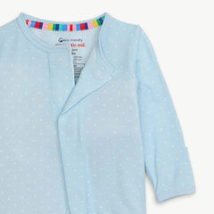 Pin Dot Blue Modal Magnetic Footie - Lush Lemon - Children&
