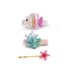 Pink Fish Under The Sea Hair Clips - Lush Lemon - Children&