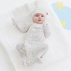Pink Little Bitty Pretty One Modal Magnetic Gown + Hat Set - Lush Lemon - Children&