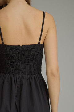 Pleated Cotton Midi Dress - Lush Lemon - Women&
