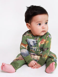 Posh Safari Convertible Footie - Lush Lemon - Children&