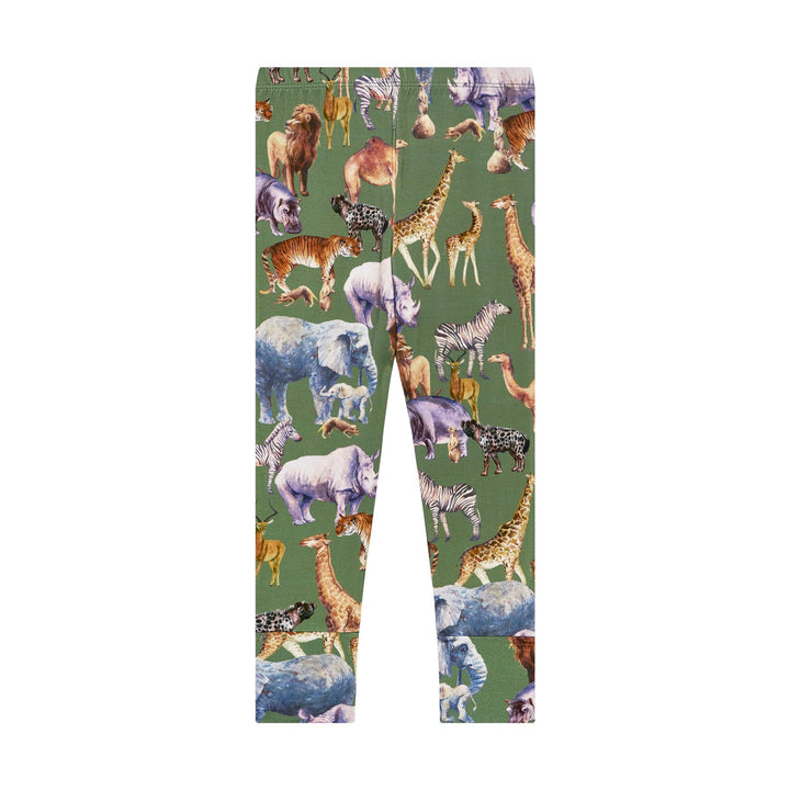 Posh Safari Short Sleeve Pajama - Lush Lemon - Children's Clothing - Posh Peanut - 196137339547