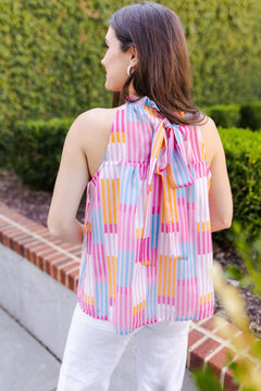 Presley Halter Neck Blouse - Lush Lemon - Women&