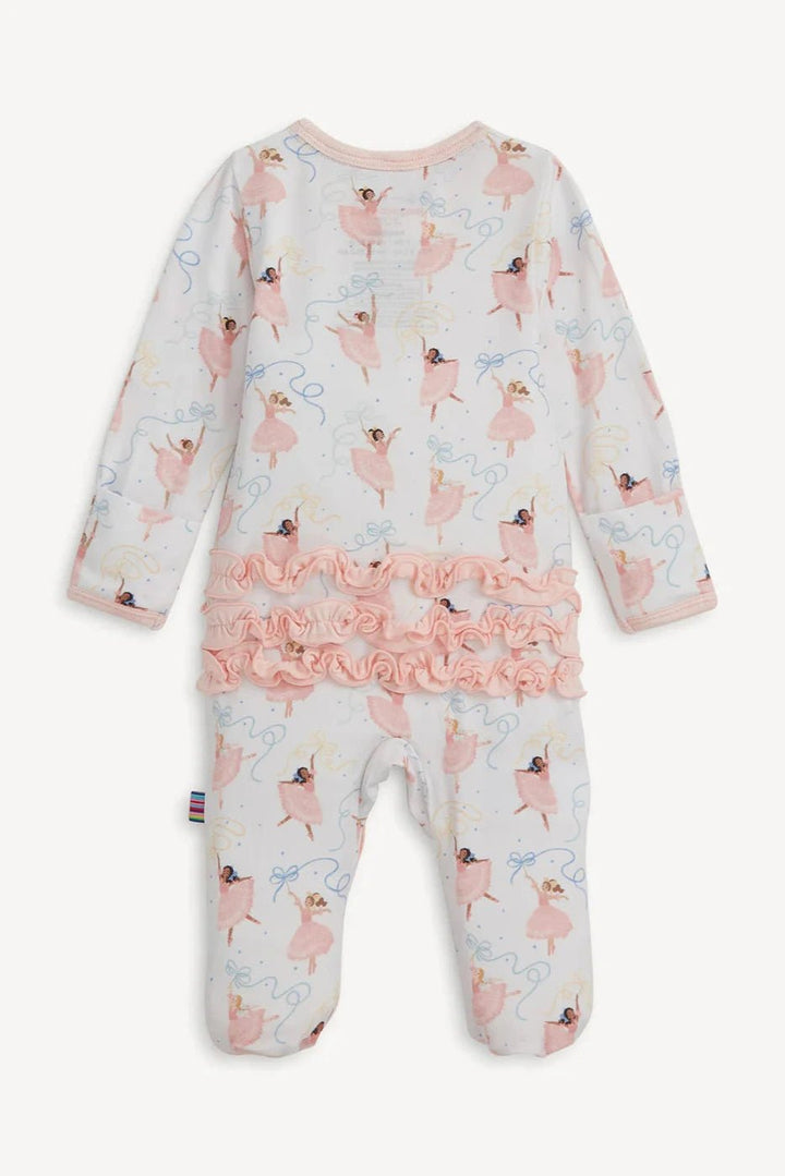Pretty Plies Modal Magnetic Footie - Lush Lemon - Children's Clothing - Magnetic Me - 840405265389