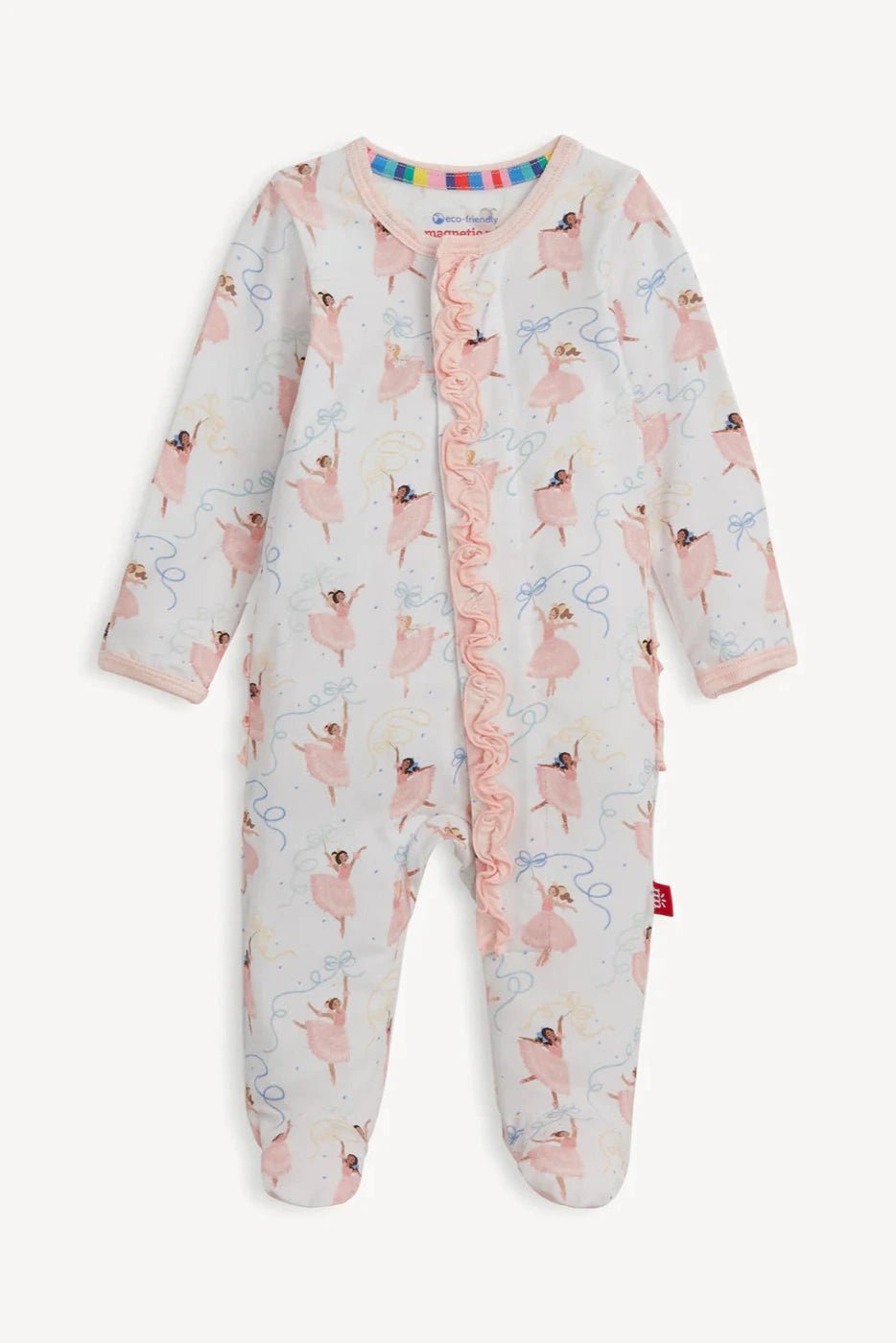 Pretty Plies Modal Magnetic Footie - Lush Lemon - Children's Clothing - Magnetic Me - 840405265389