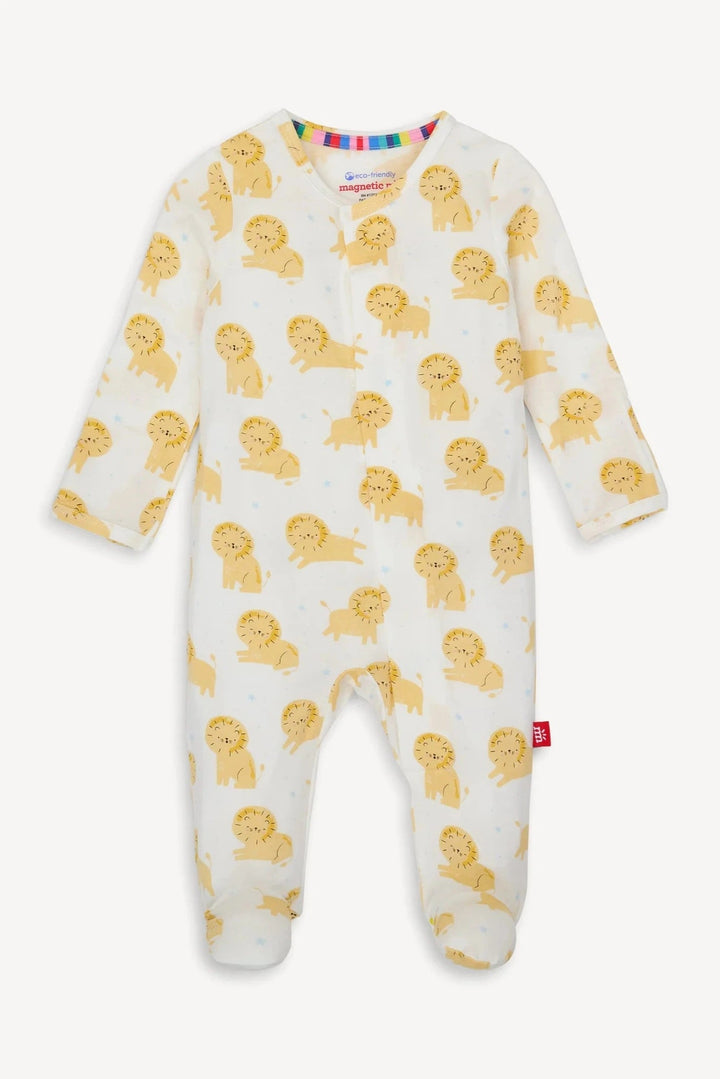Pride & Joy Magnetic Footie - Lush Lemon - Children's Clothing - Magnetic Me - 840405236594