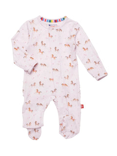 Purple Rein Modal Magnetic Footie - Lush Lemon - Children&