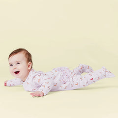 Purple Rein Modal Magnetic Footie - Lush Lemon - Children&