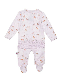 Purple Rein Modal Magnetic Footie - Lush Lemon - Children&