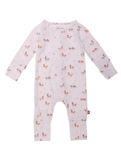 Purple Rein Modal Magnetic Grow Coverall - Lush Lemon - Children&