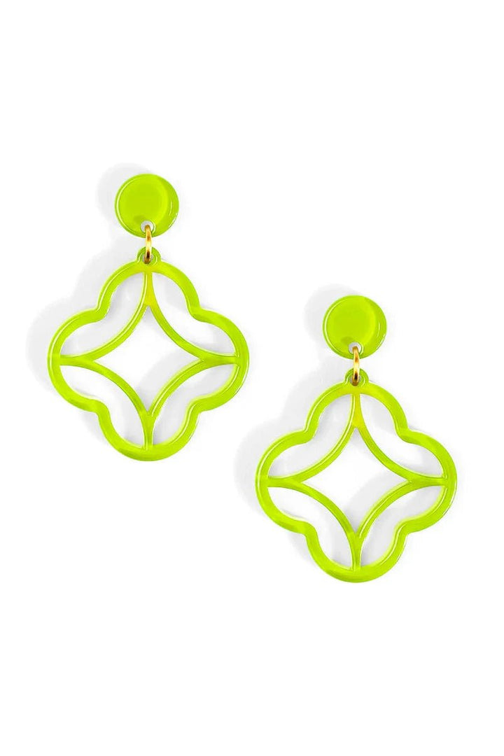 Quinn Stud Drop Earring - Lush Lemon - Women's Accessories - Zenzii - 39539371269597
